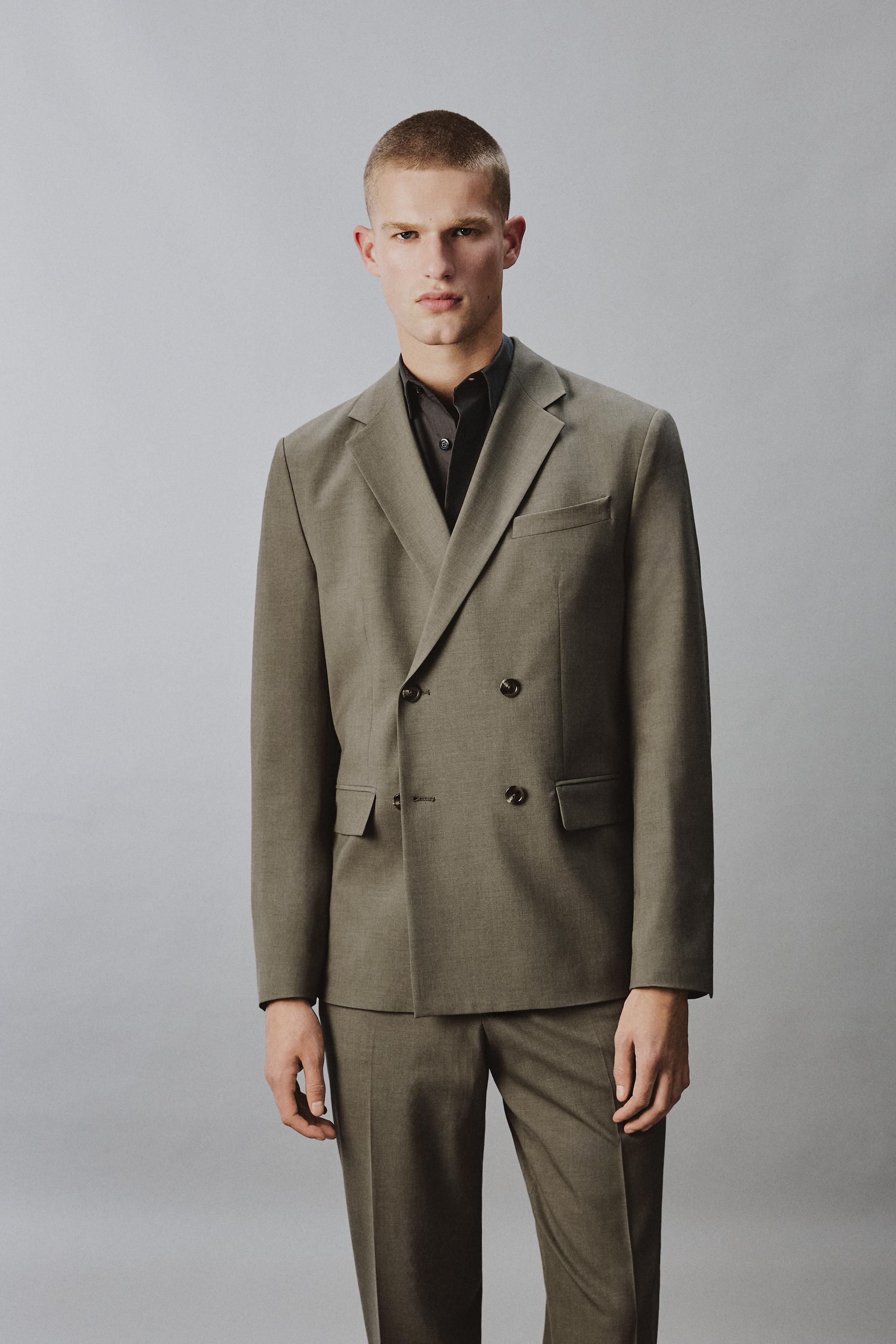 DOUBLE BREASTED SUIT JACKET